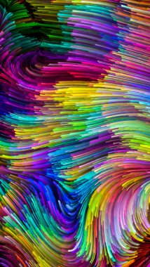 Öpücük renkli boya